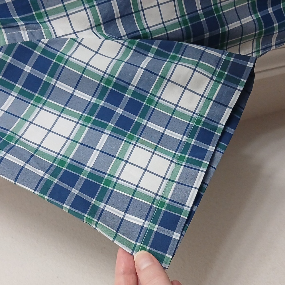 Men's Blue Plaid Shirt Size XXL - Picture 4 of 7